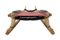 GL Rodel 105 cm Farbe natur, rot, Gurtband, Edelstahl