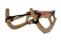 GL Rodel 105 cm Farbe natur, rot, Lederlenkriemen, Edelstahl