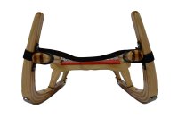 GL Rodel 105 cm Farbe natur, rot, Lederlenkriemen, Edelstahl