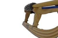 GL Rodel 120 cm Doppel Farbe natur, Edelstahl, Gurtband, blau