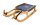 GL Rodel 120 cm Doppel Farbe natur, Edelstahl, Gurtband, blau
