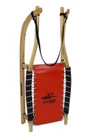 GL Rodel 120 cm Doppel Farbe natur, Edelstahl, Gurtband, rot