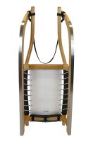 GL Rodel 120 cm Doppel Farbe natur, Edelstahl, Inox-Stahlseil, weiß