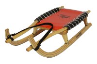 GL Rodel 115 cm Doppel Farbe natur, Edelstahl, Gurtband, rot