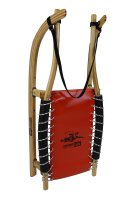 GL Rodel 115 cm Doppel Farbe natur, Edelstahl, Gurtband, rot