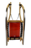 GL Rodel 115 cm Doppel Farbe natur, Edelstahl, Gurtband, rot