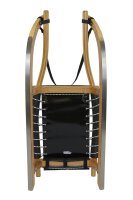 GL Rodel 115 cm Doppel Farbe natur, Edelstahl, Inox-Stahlseil, schwarz