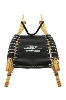 GL Rodel 115 cm Doppel Farbe natur, Edelstahl, Inox-Stahlseil, schwarz