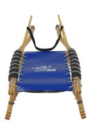 GL Rodel 115 cm Farbe natur, Edelstahl, Inox-Stahlseil, blau