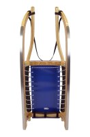 GL Rodel 128 cm Doppel Farbe natur, Inox-Stahlseil, Rennstahl, blau