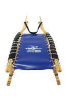 GL Rodel 128 cm Doppel Farbe natur, Inox-Stahlseil, Rennstahl, blau