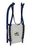 GL Rodel 115 cm Farbe blau, Lederlenkriemen, Edelstahl