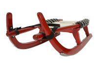 GL Rodel 95 cm Farbe rot Lederlenkriemen,weiß