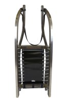 GL Rodel 128 cm Doppel Farbe anthrazit Edelstahl,Stahlseil,schwarz