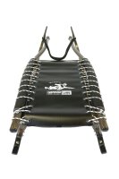GL Rodel 128 cm Doppel anthrazit Rennstahl,Lederlenkriemen,schwarz
